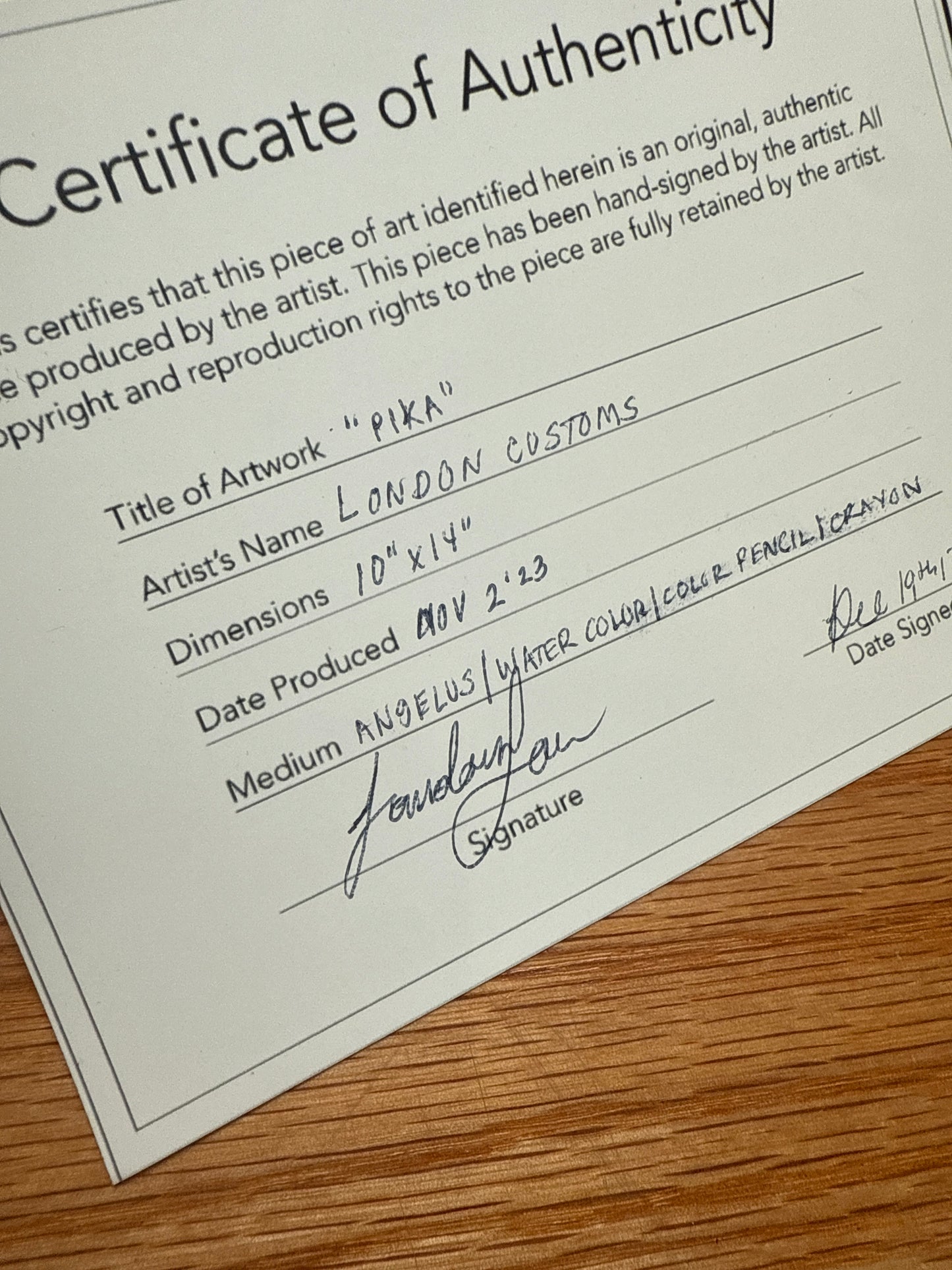 “PIKA PIKA” Original Art