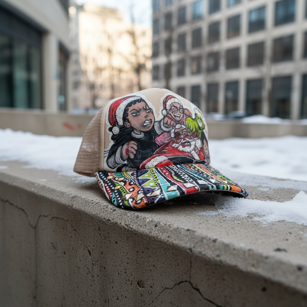 CUSTOM NAUGHTY BOY CHRISTMAS CAP