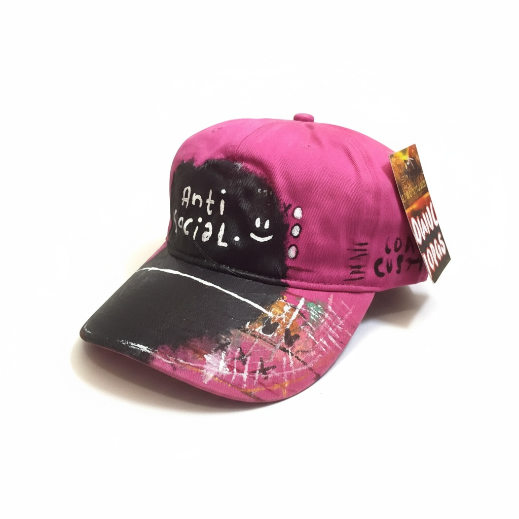 “Anti Social” Custom cap