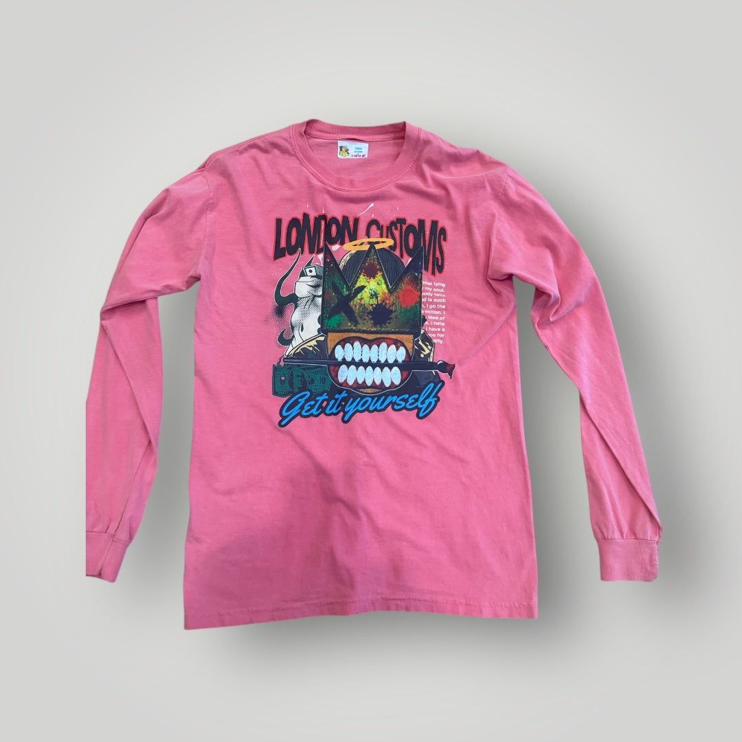 London Customs crown logo “Get it yourself” Long sleeve