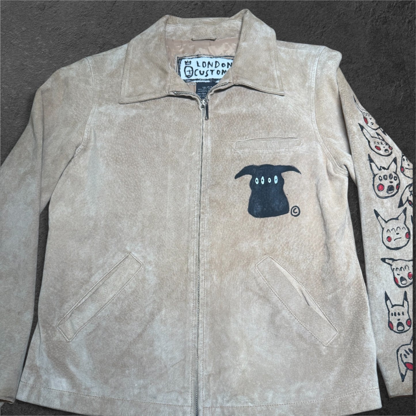 Custom hand painted 1 of 1 “Pikachu” jacket