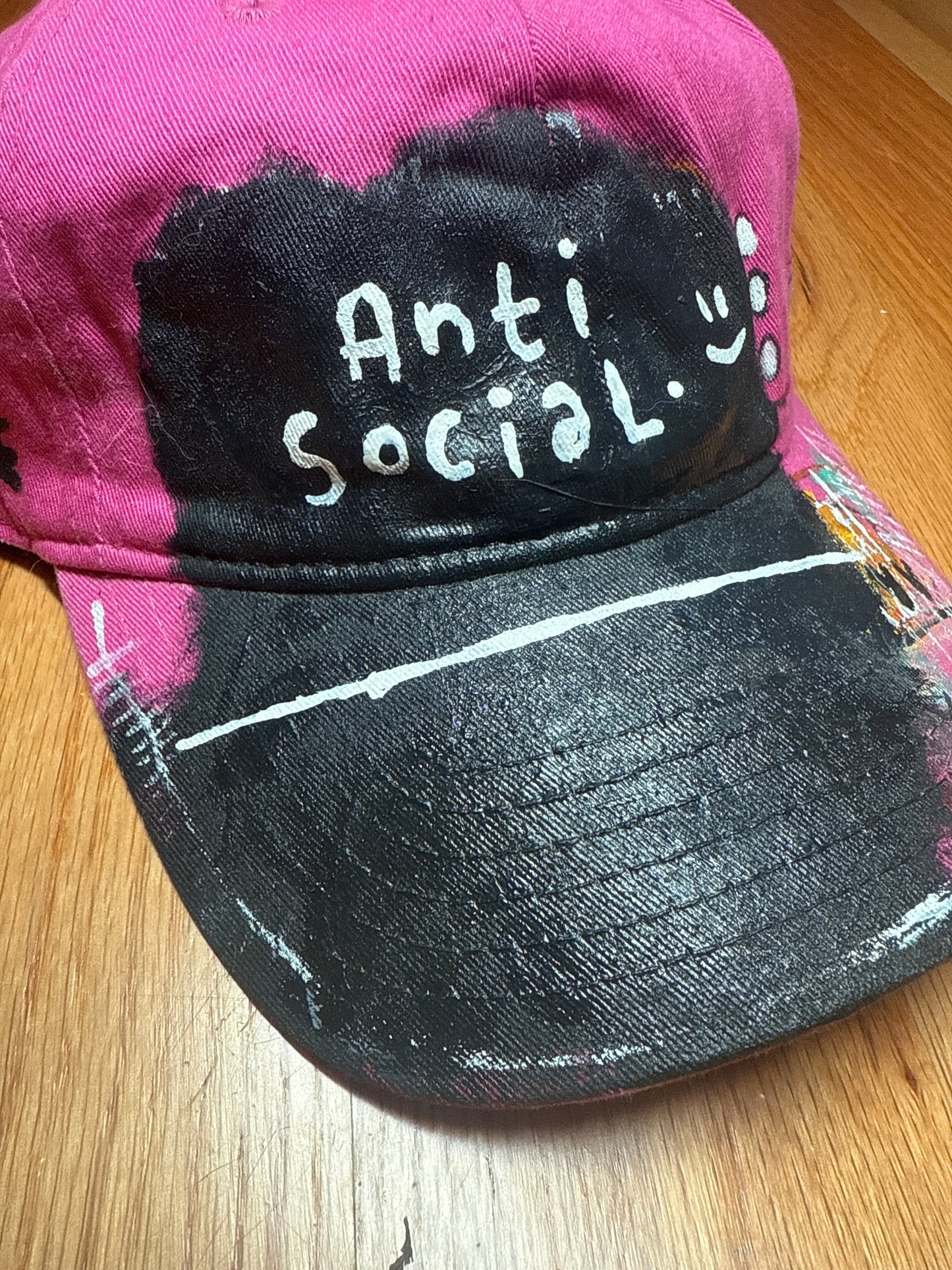 “Anti Social” Custom cap