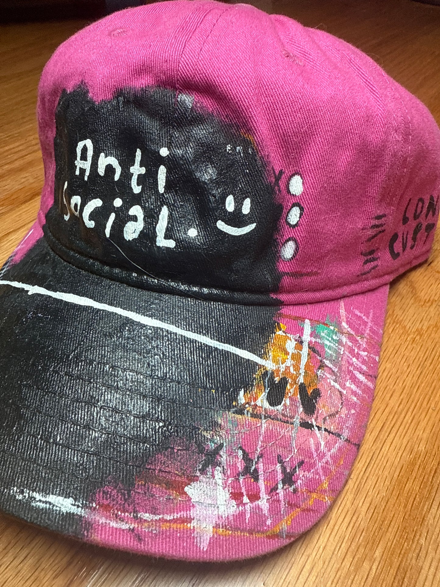 “Anti Social” Custom cap