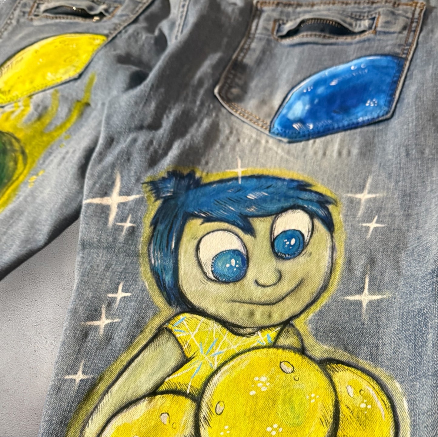 CUSTOM 1 of 1 “INSIDE OUT 2” JEANS