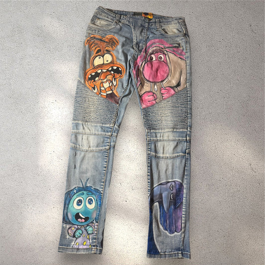 CUSTOM 1 of 1 “INSIDE OUT 2” JEANS
