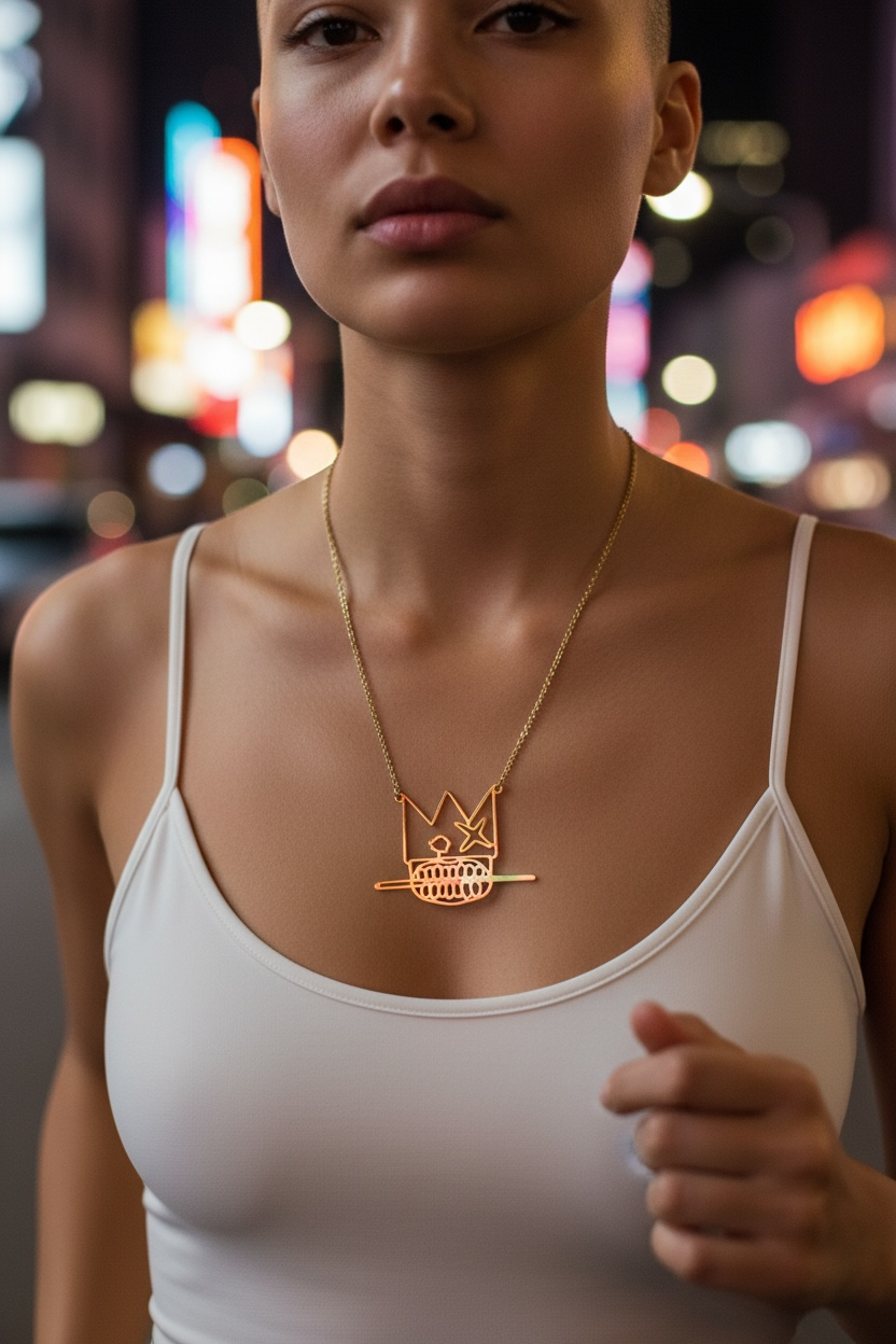 Stainless Steel London Customs Crown pendant Chain