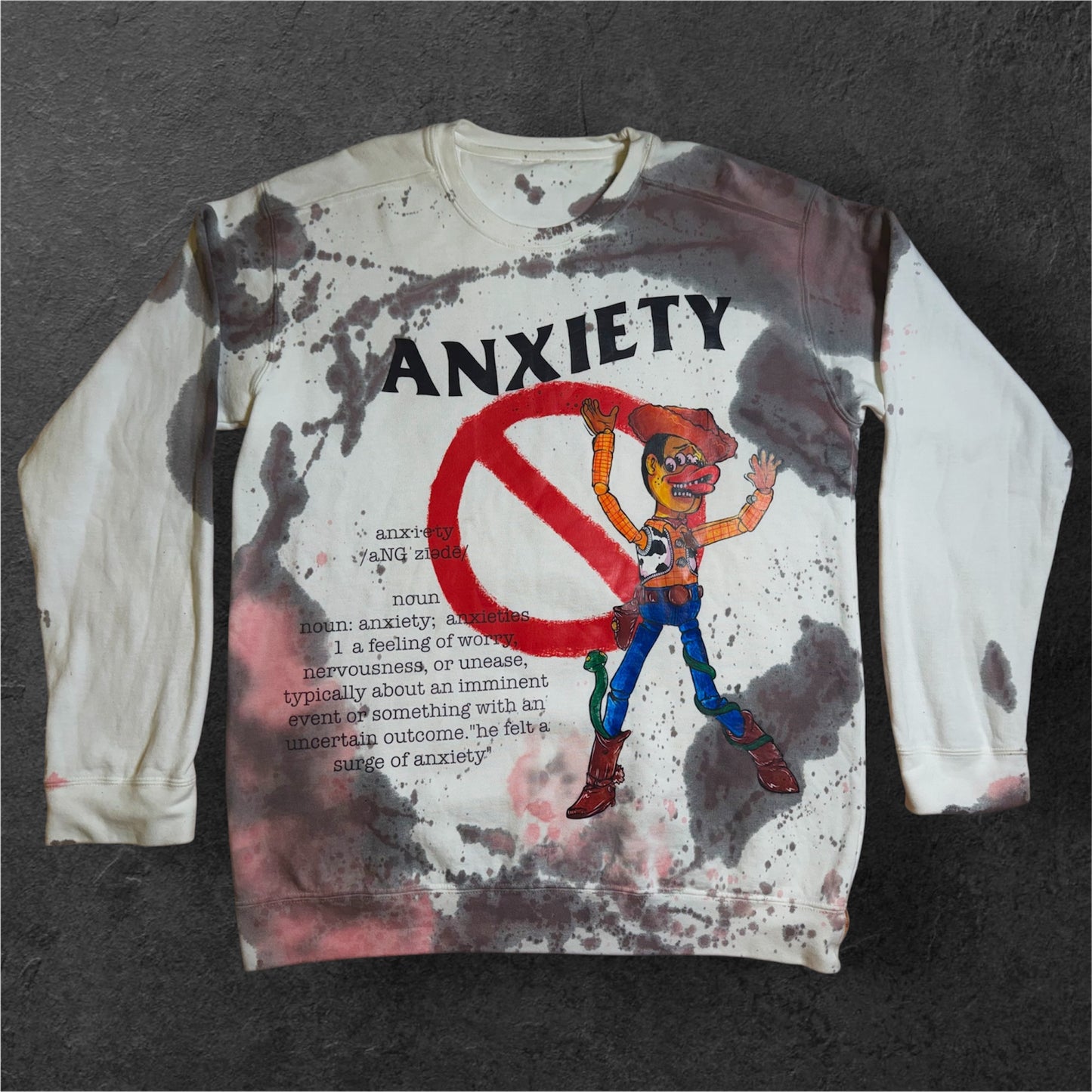 Limited edition “Anxiety” Woody Crewneck