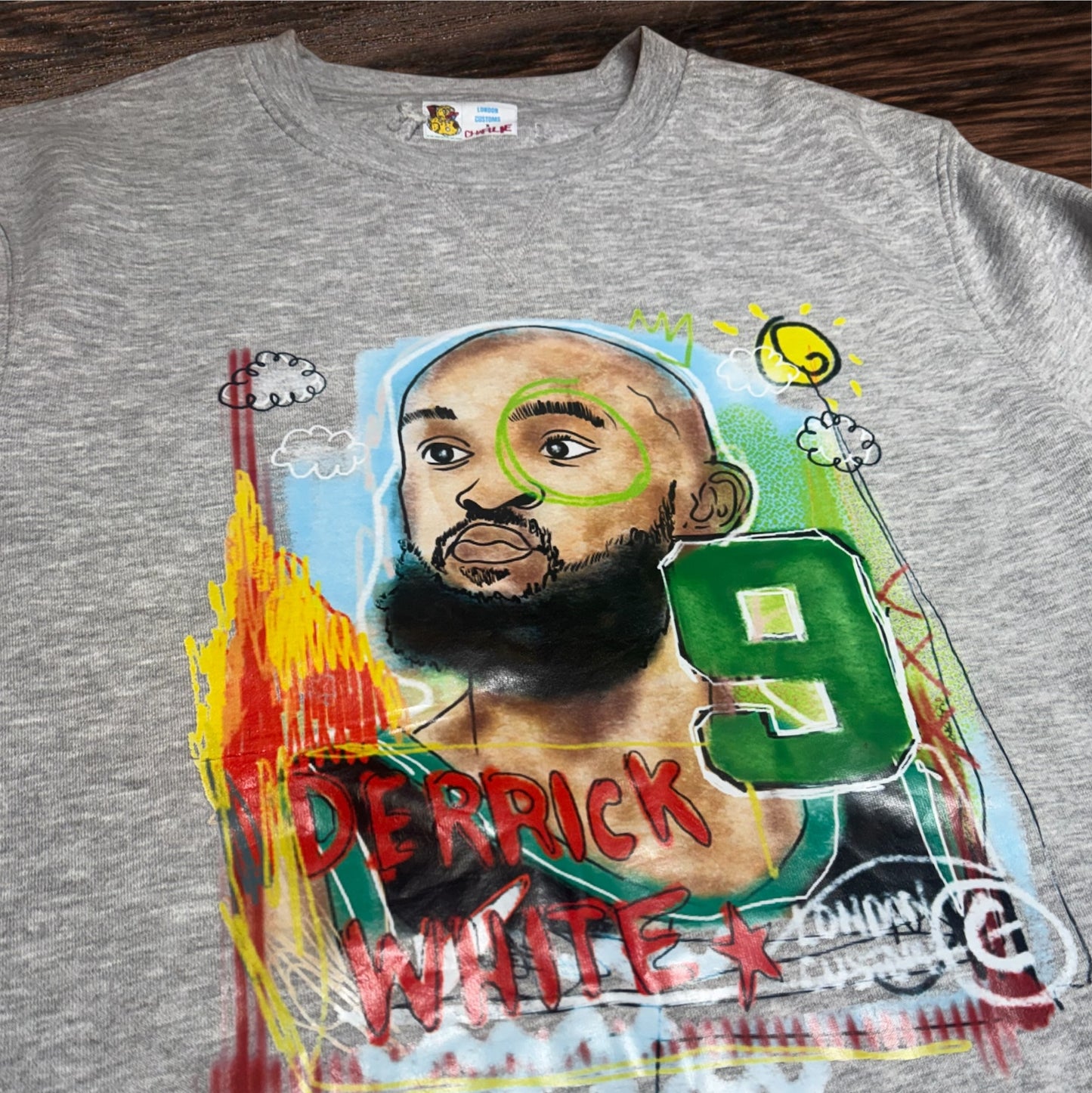 Custom Celtics Derrick White Crewneck