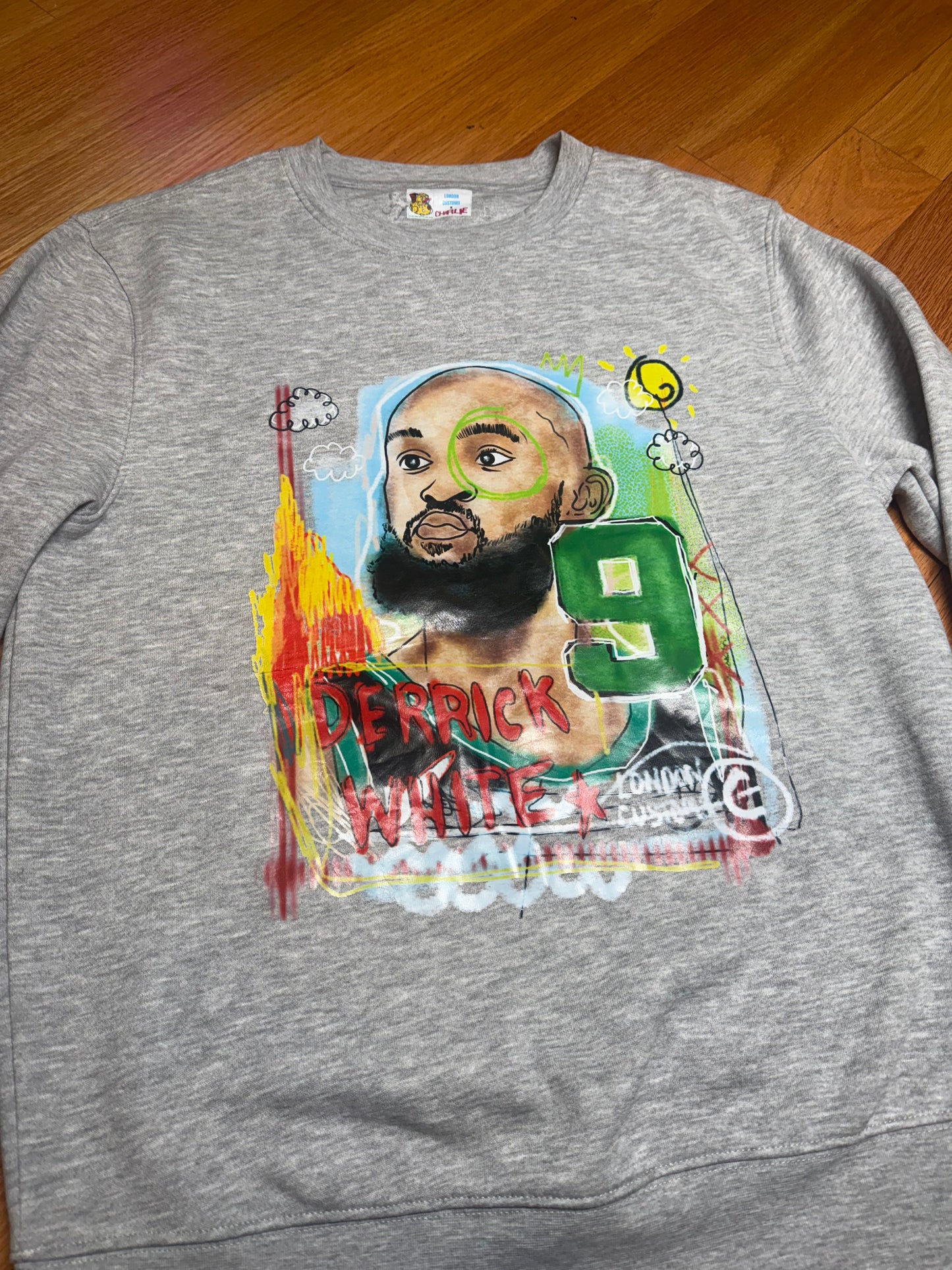 Custom Celtics Derrick White Crewneck