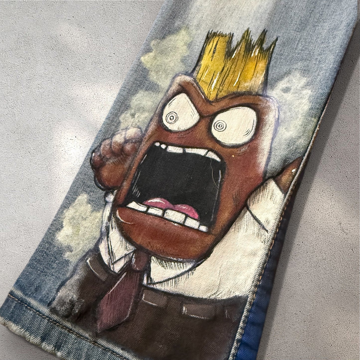 CUSTOM 1 of 1 “INSIDE OUT 2” JEANS