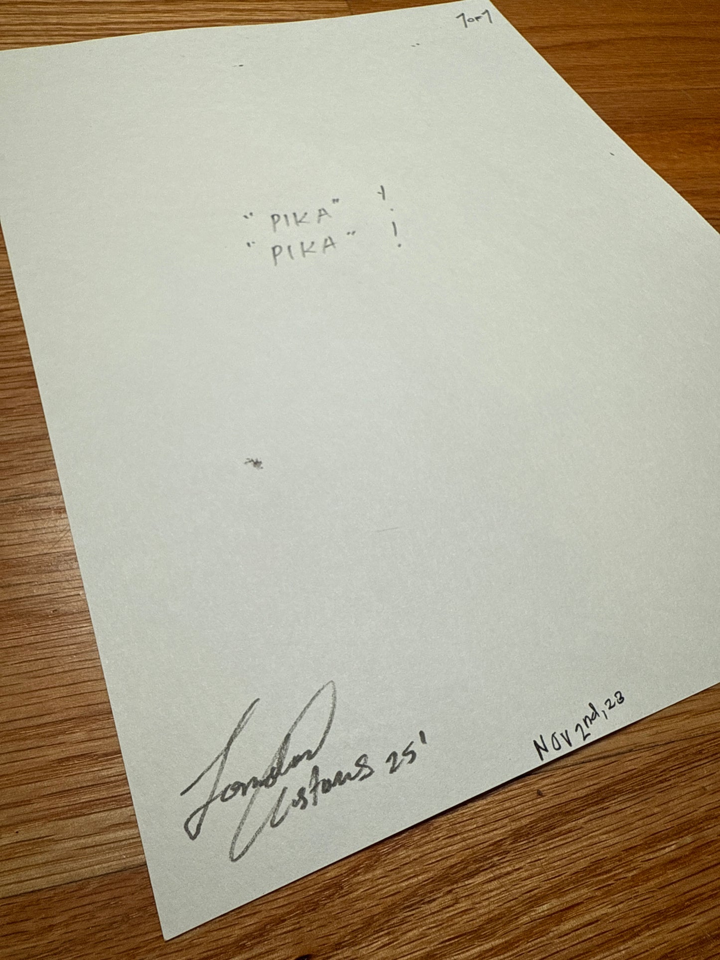 “PIKA PIKA” Original Art