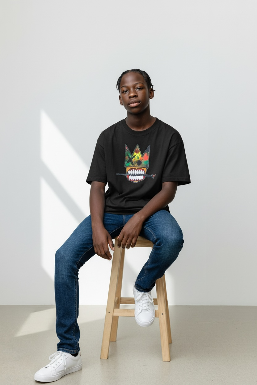 London Customs crown logo T shirt