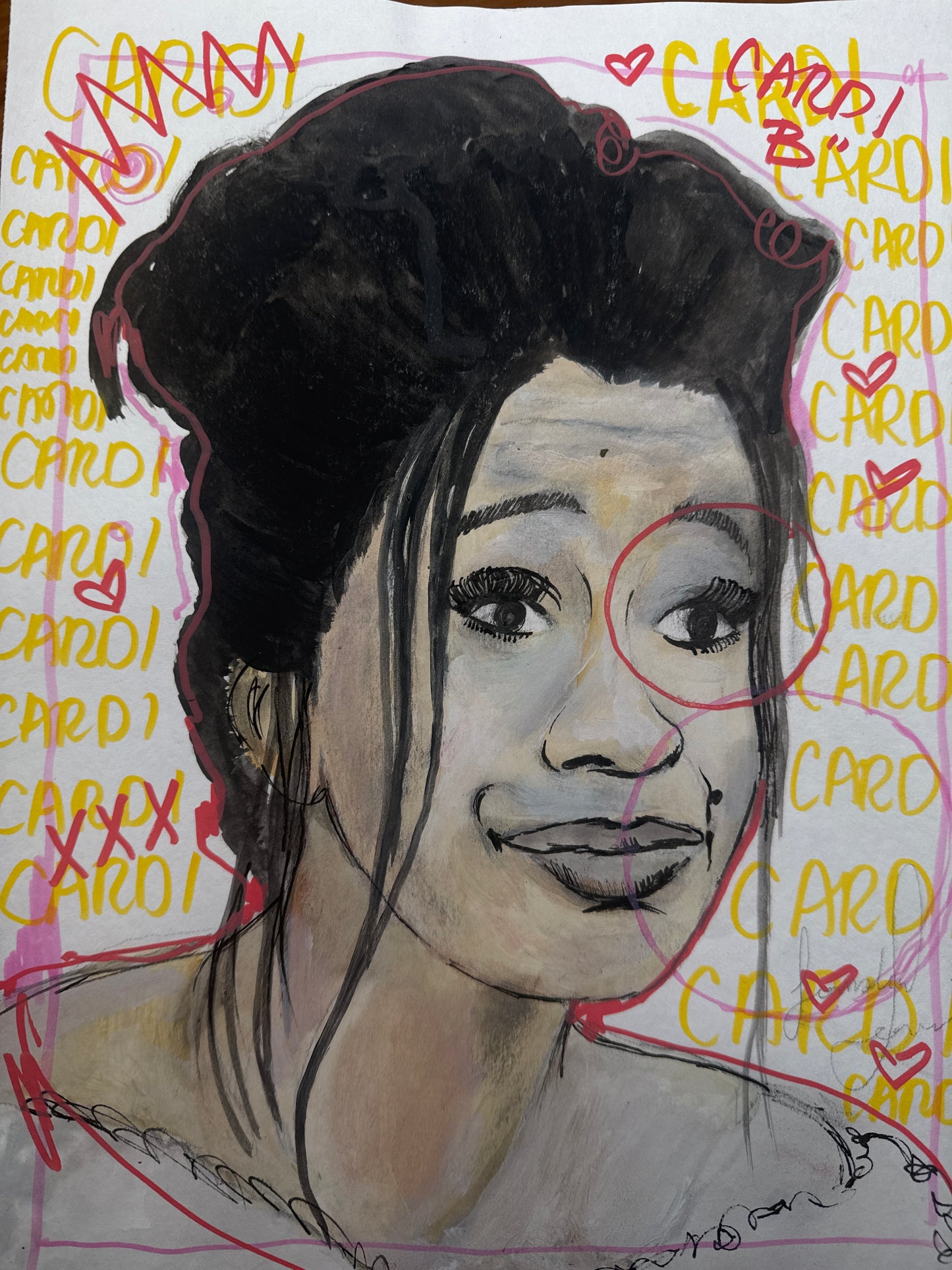 “CARDI B” Original Art