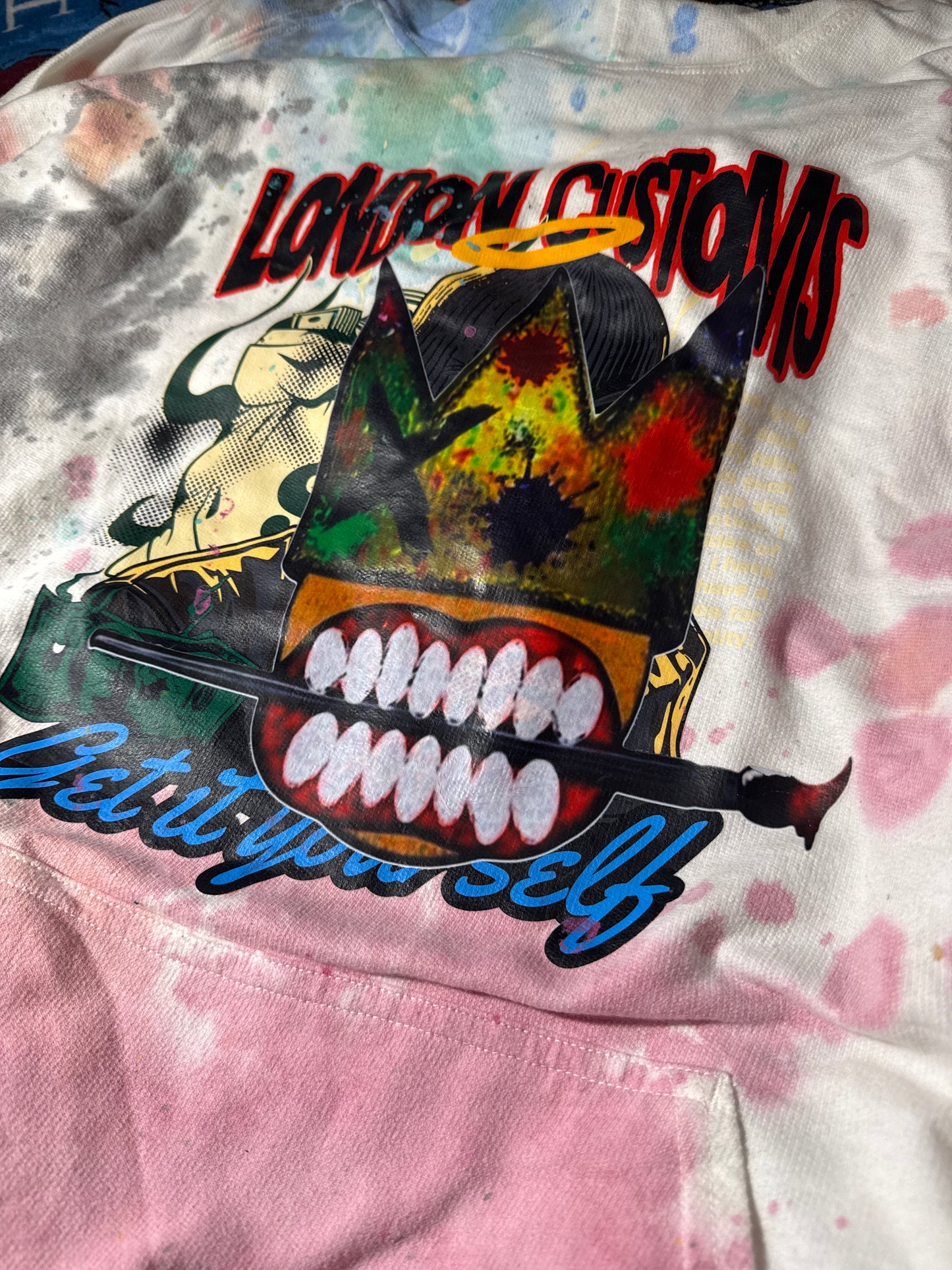 London Customs “Get it Yourself” Tie Dye Hoodie