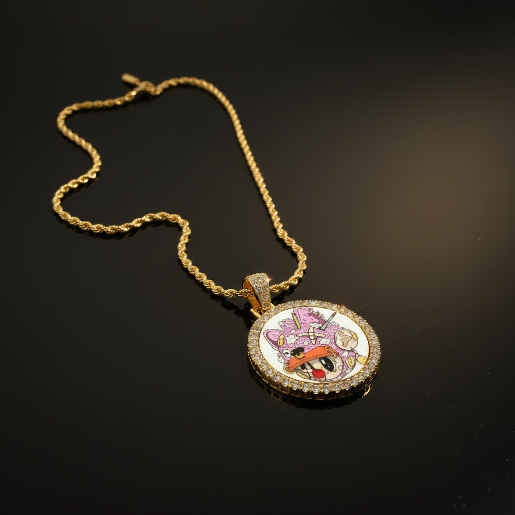 “Projects” CZ diamond Pendent Chain