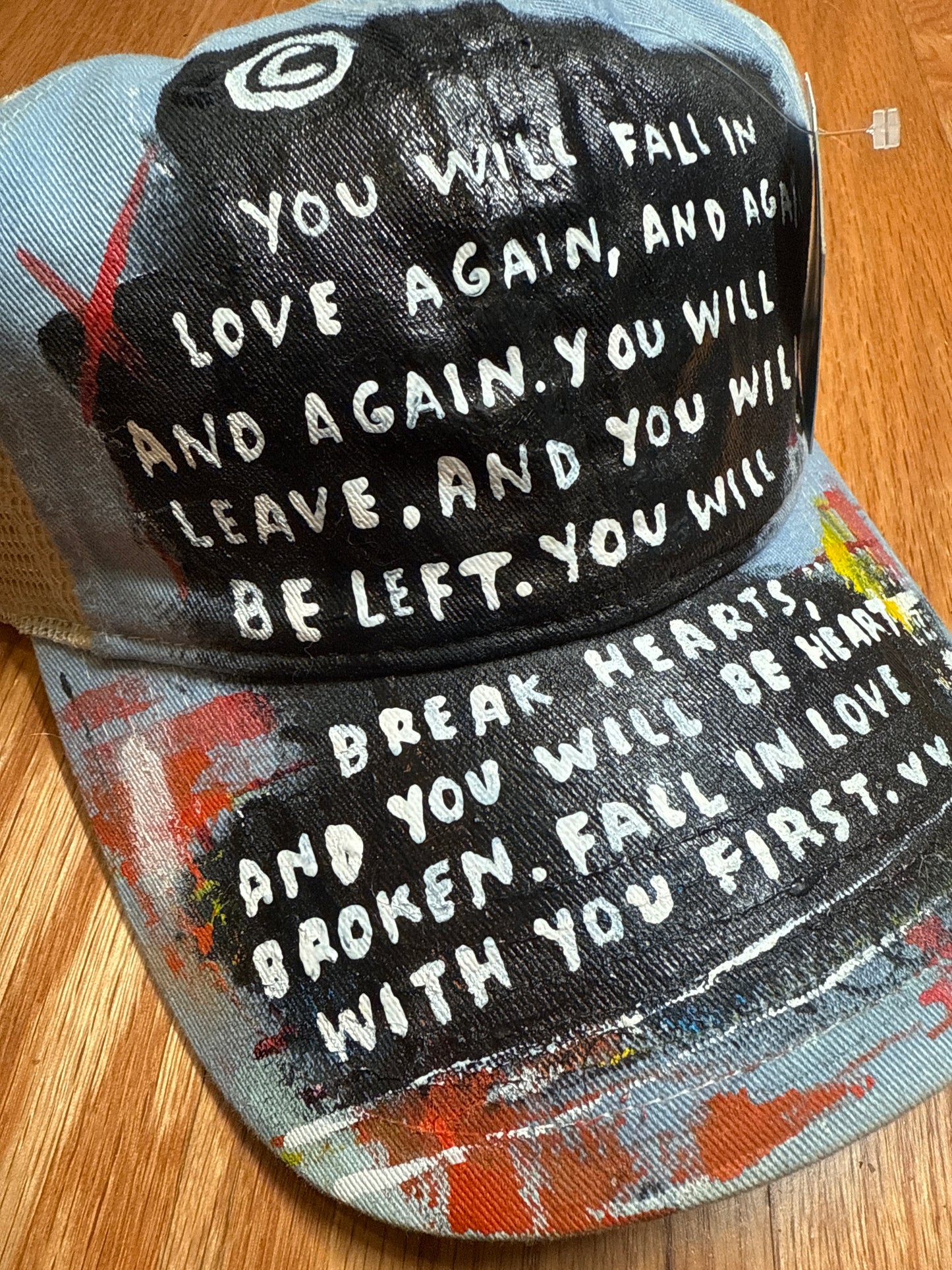 “Love again” Custom cap