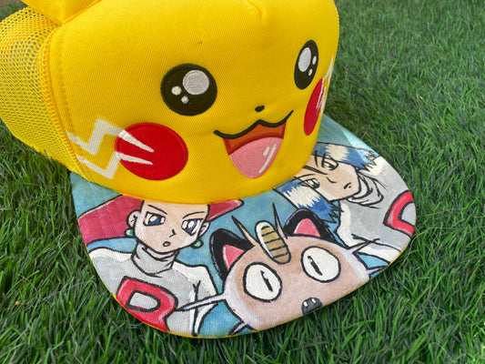 “MEOWTH” NO NOSE PIKACHU CAP