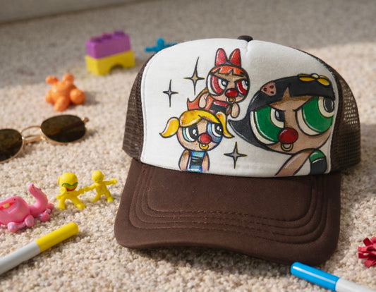 Power puff girls custom cap