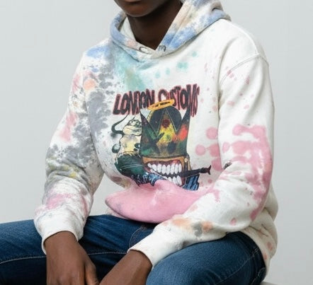London Customs “Get it Yourself” Tie Dye Hoodie