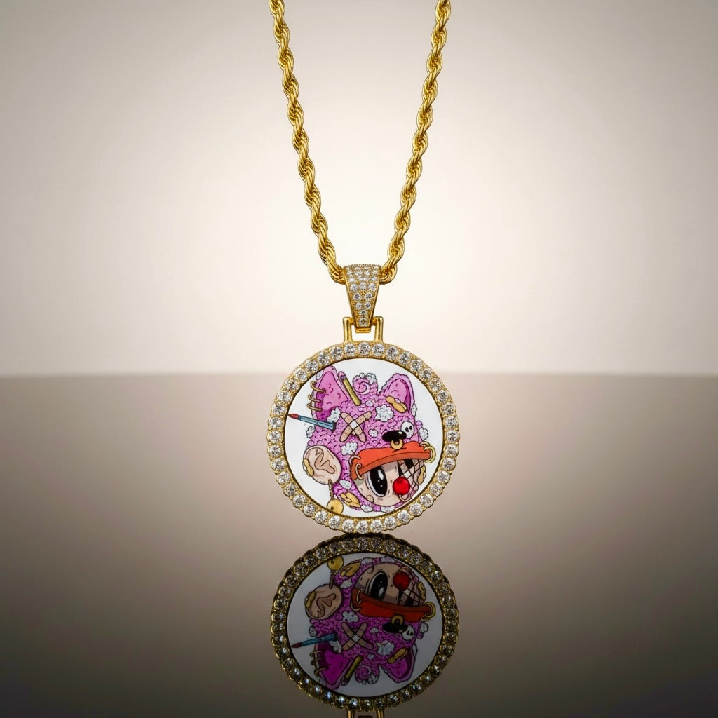 “Projects” CZ diamond Pendent Chain