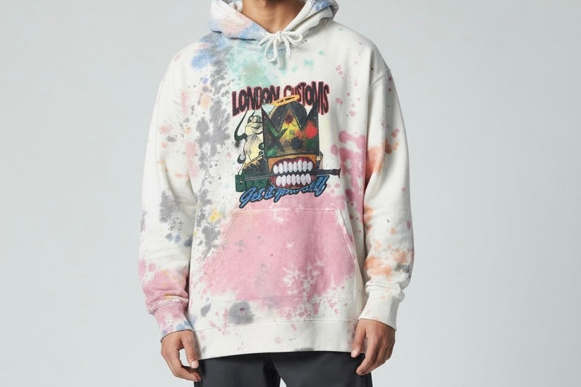 London Customs “Get it Yourself” Tie Dye Hoodie