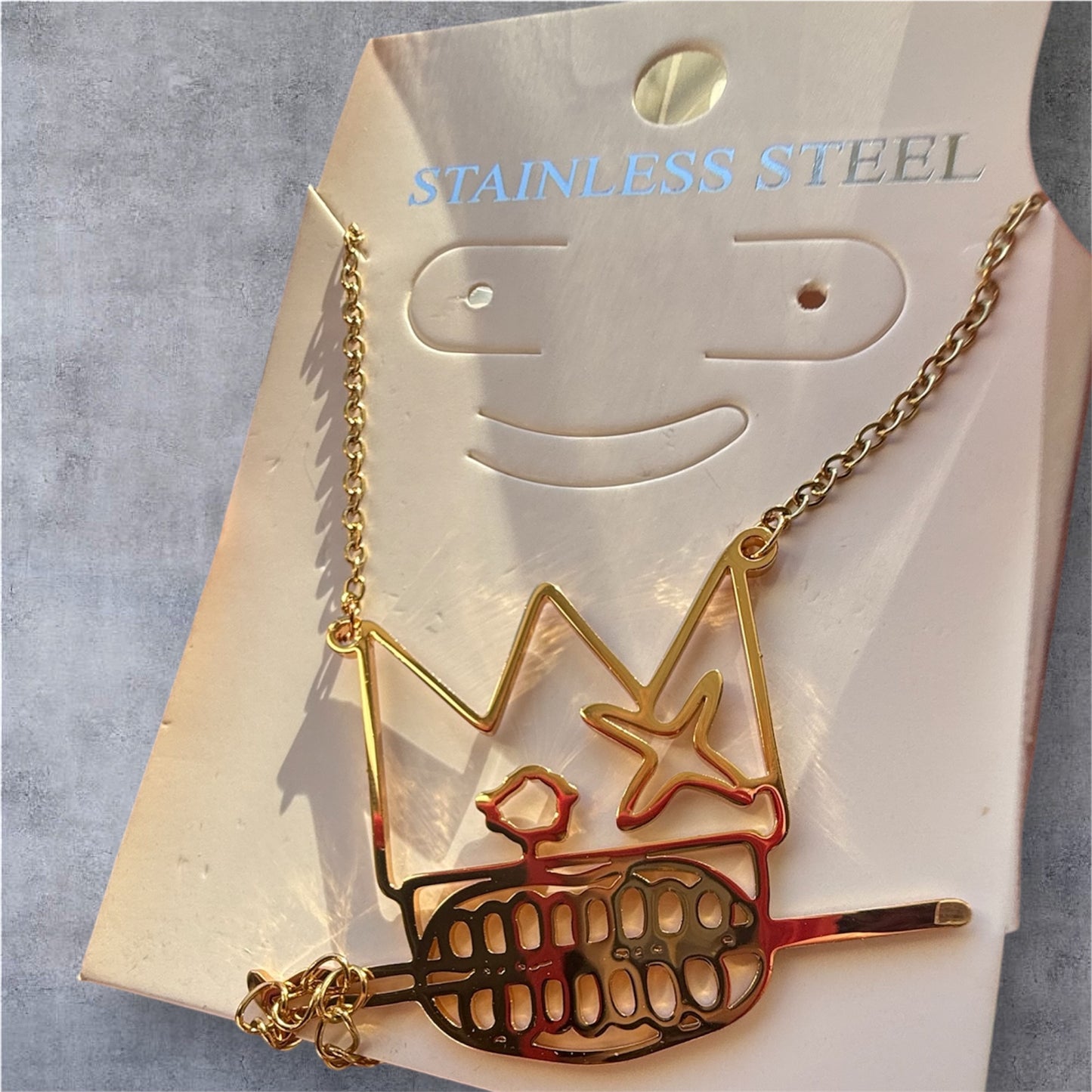 Stainless Steel London Customs Crown pendant Chain