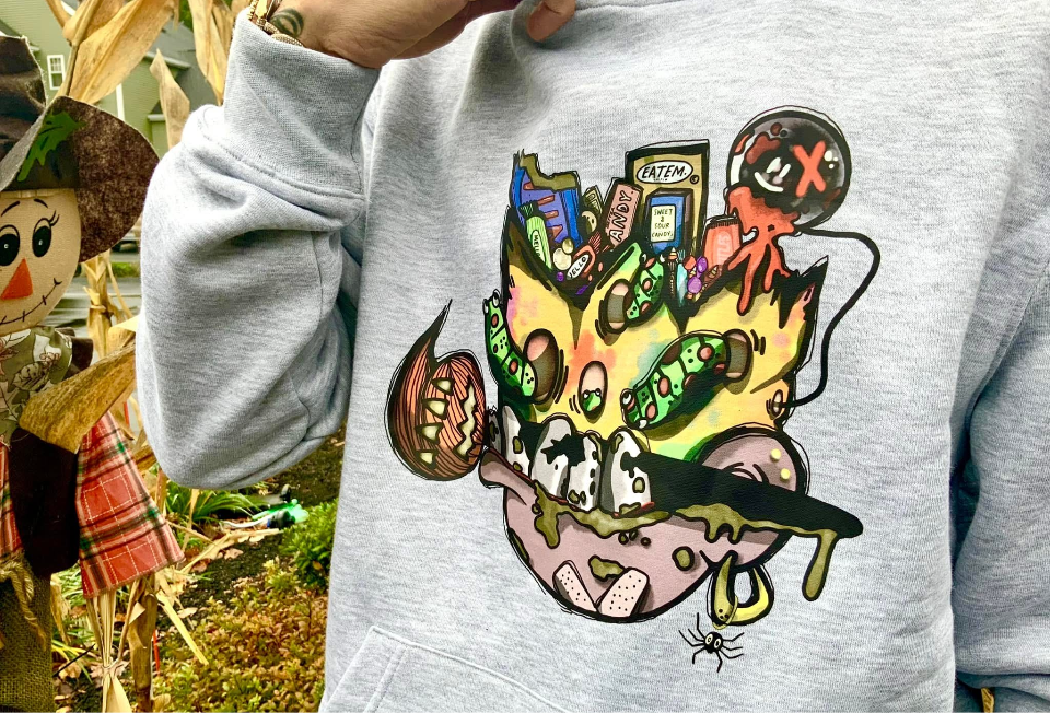 “HIDE YOUR CANDY” LC SPOOKY HOODIE