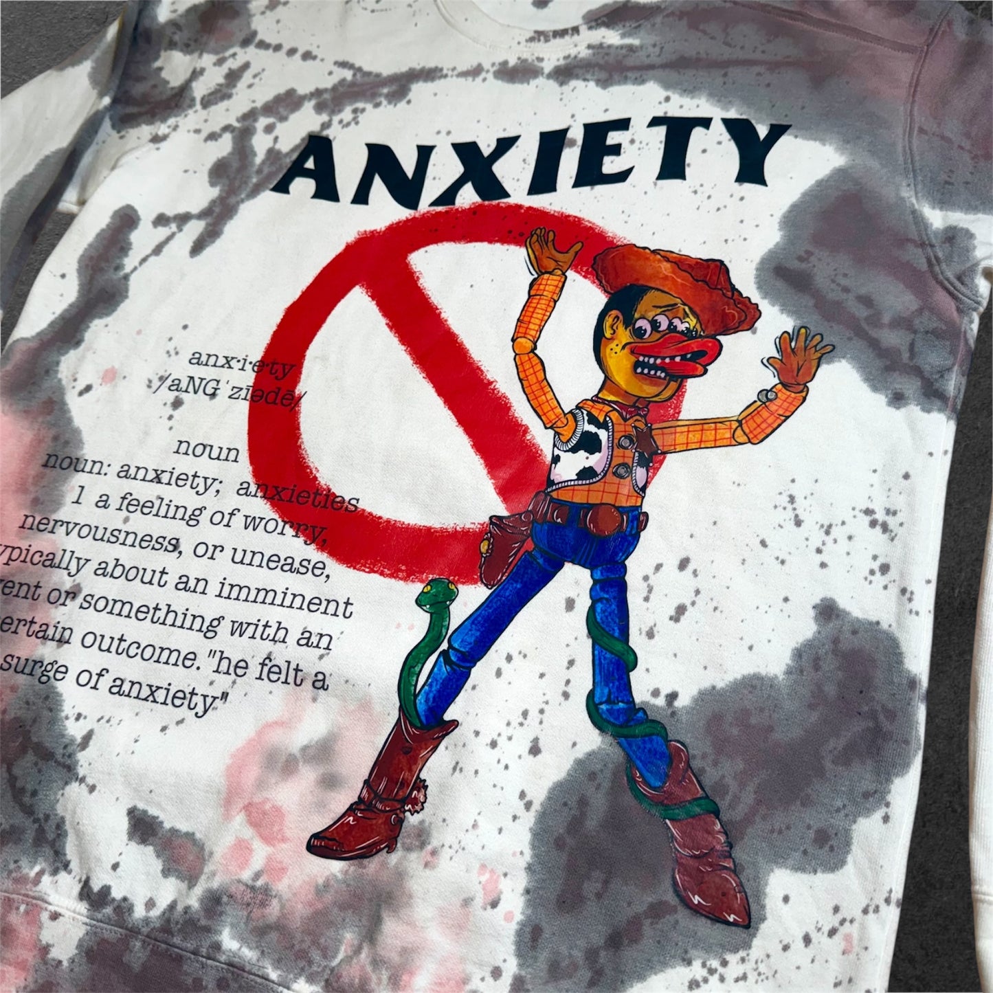 Limited edition “Anxiety” Woody Crewneck