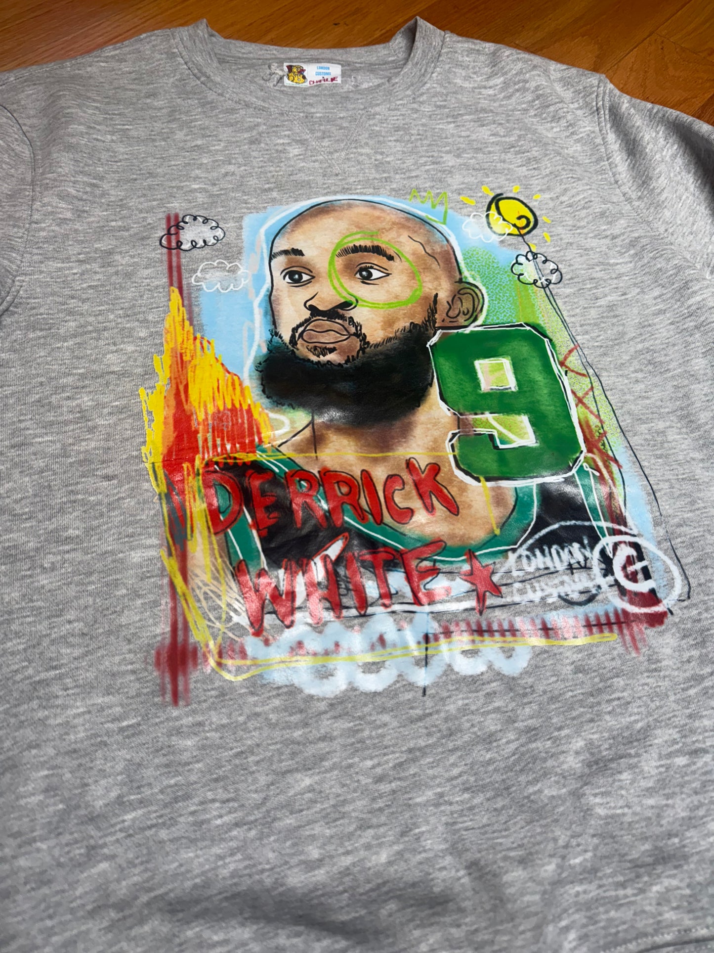 Custom Celtics Derrick White Crewneck
