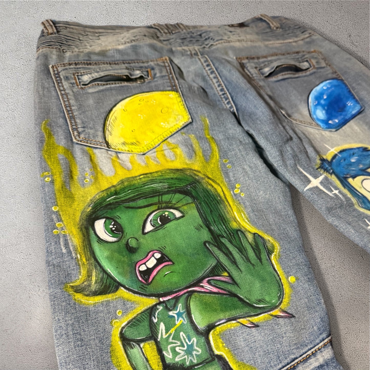CUSTOM 1 of 1 “INSIDE OUT 2” JEANS