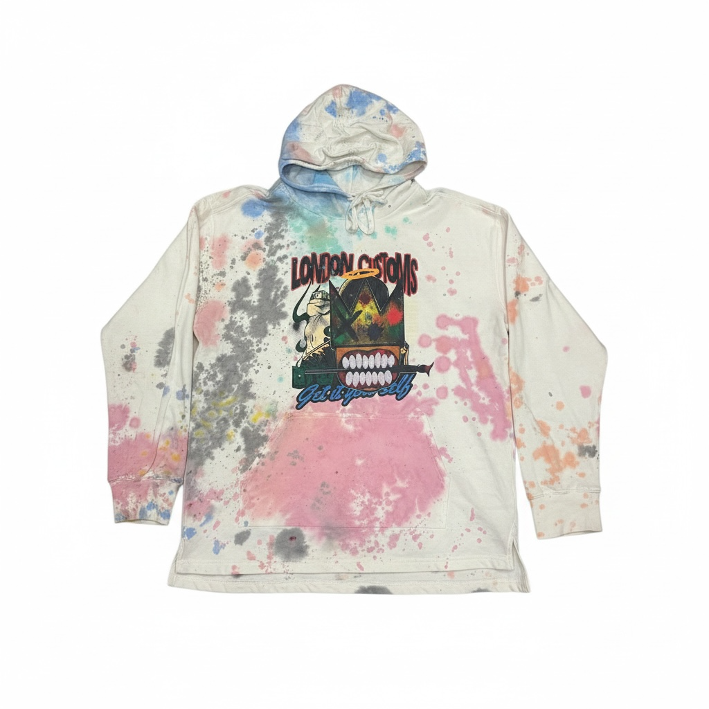 London Customs “Get it Yourself” Tie Dye Hoodie