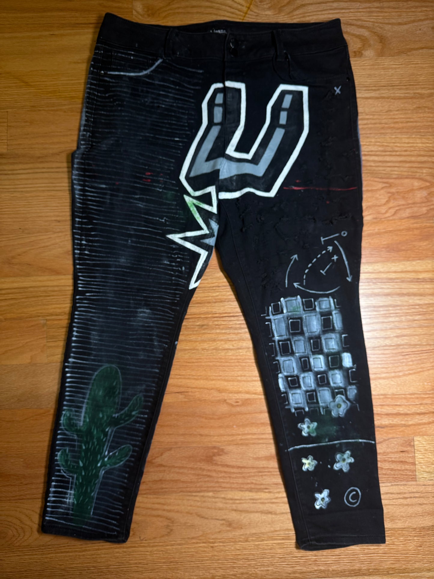 “ALL SPURS” Denim 2 Piece