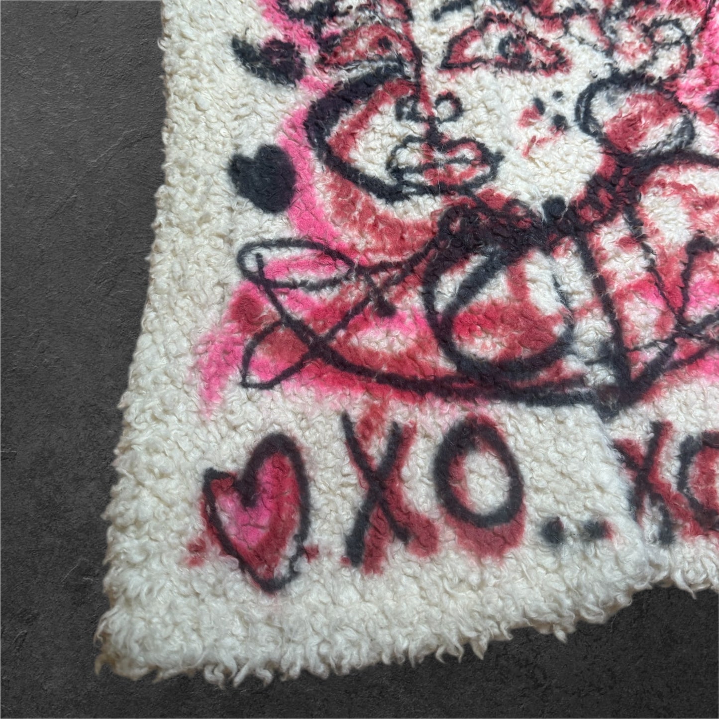 Custom hand painted 1 of 1 Sherpa vest