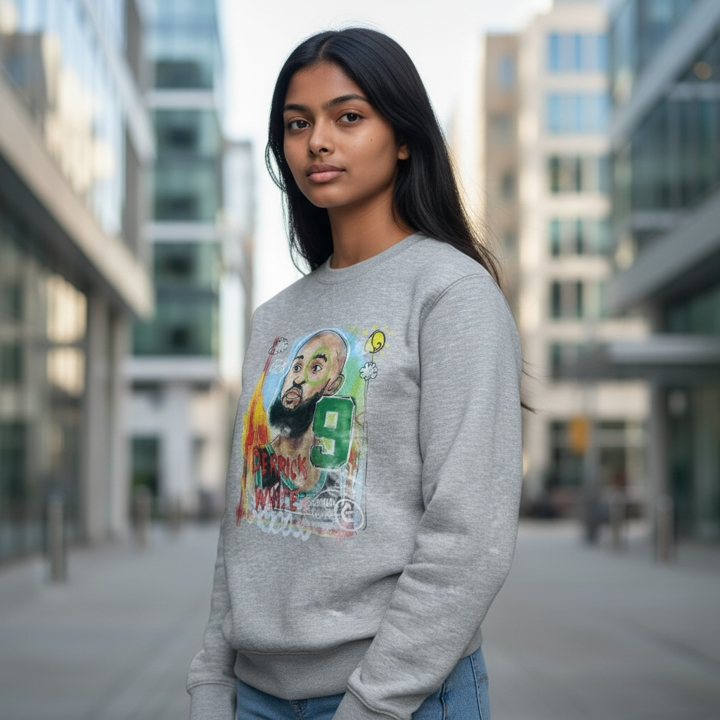 Custom Celtics Derrick White Crewneck